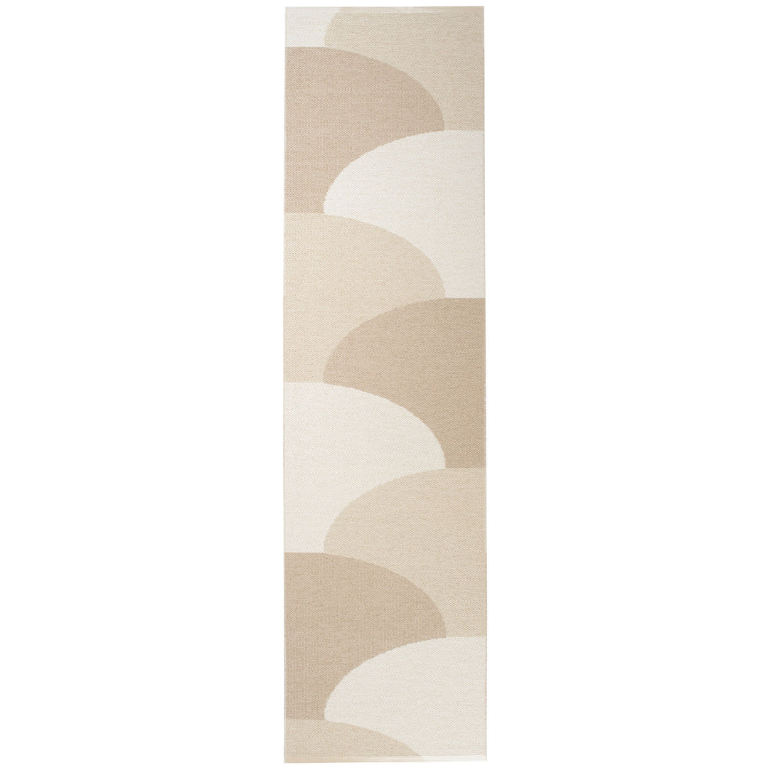 Pappelina Pappelina Hill Tæppe 70x270 cm, beige/creme/vanilla – frontbillede (Tæpper)
