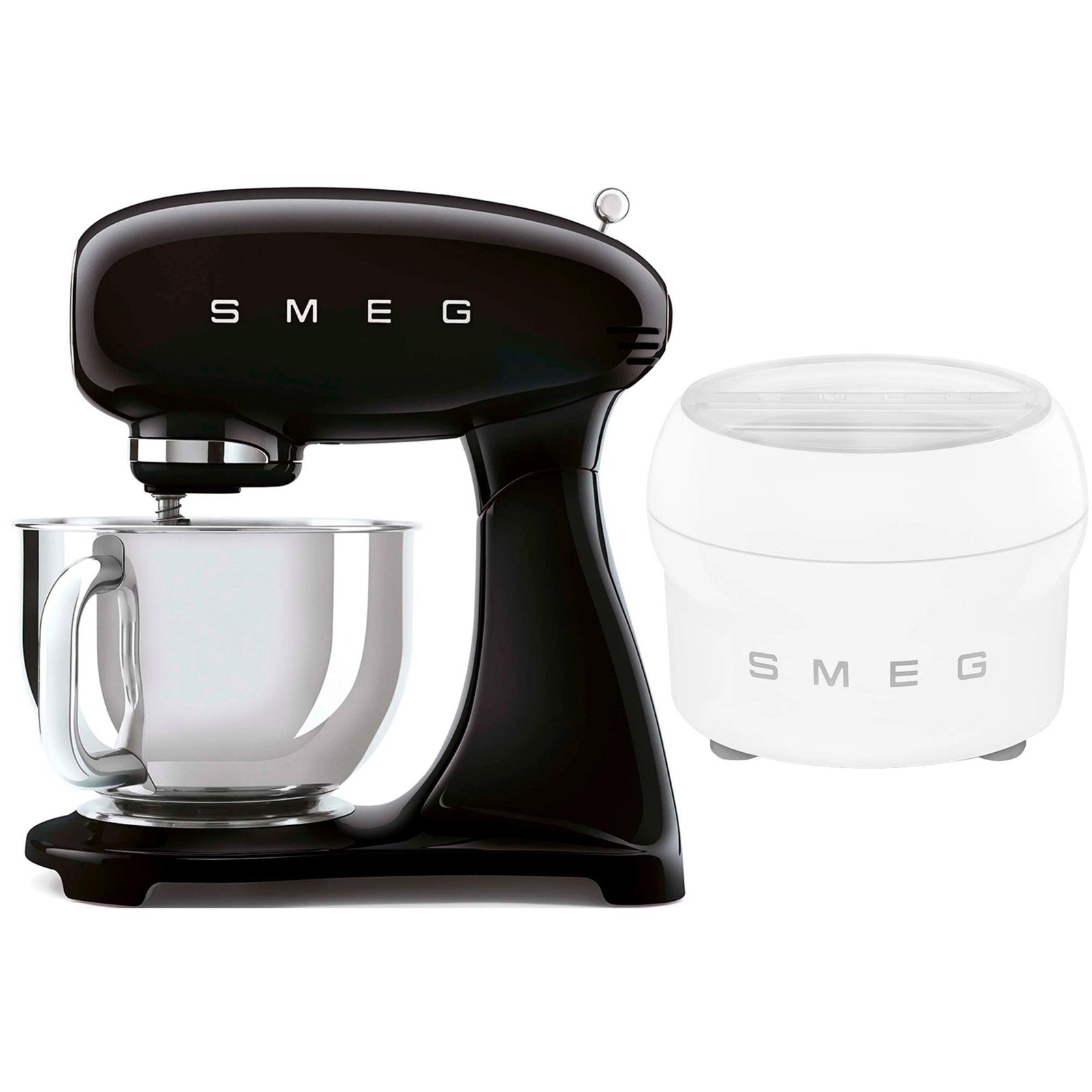Smeg Smeg Røremaskine med ismaskine, sort ❤ detaljebillede (Ismaskiner)