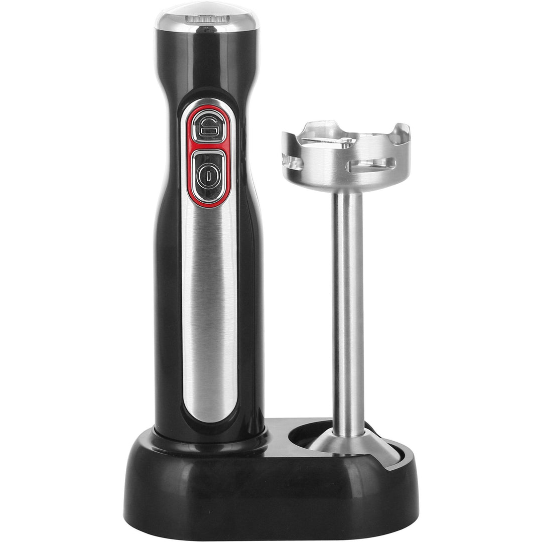 H ws H ws SBT100 Ledningsfri stavblender med beholder, sort/rustfrit stål ❤ vinkelbillede (Stavblender)