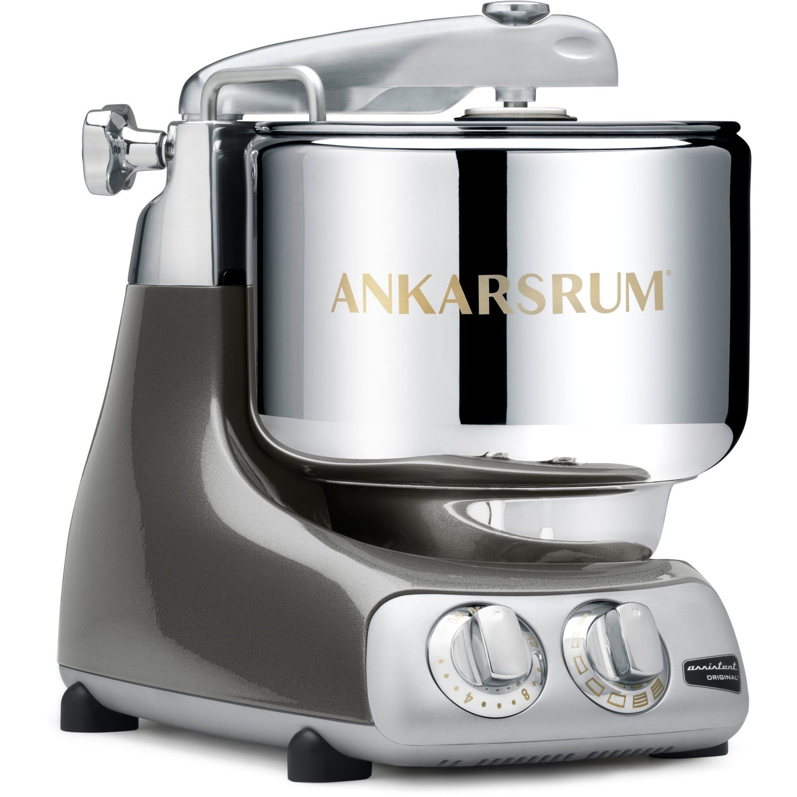 Ankarsrum Ankarsrum AKM 6230 Køkkenmaskine Black Chrome – produktbillede (Røremaskiner)