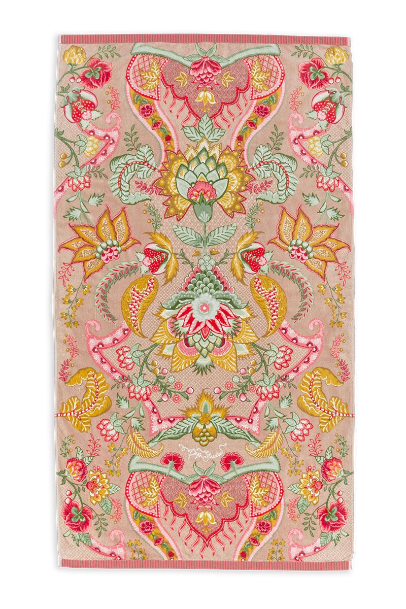 Produktbillede af Pip Studio Beach Towel Kyoto Beach Khaki på tilbud i høj kvalitet