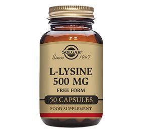 Produktbillede af Solgar L-Lysin aminosyre 500 mg 50 kap. på tilbud