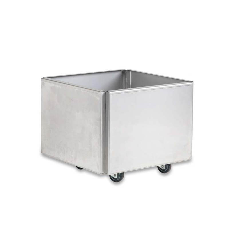 Produktbillede af FREJA Plantekasse på hjul 40 x 40 x 27 Galvaniseret på tilbud i høj kvalitet