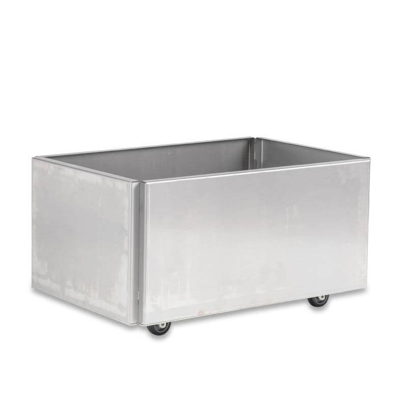 Produktbillede af FREJA Plantekasse på hjul 80 x 40 x 27 Galvaniseret på tilbud i høj kvalitet