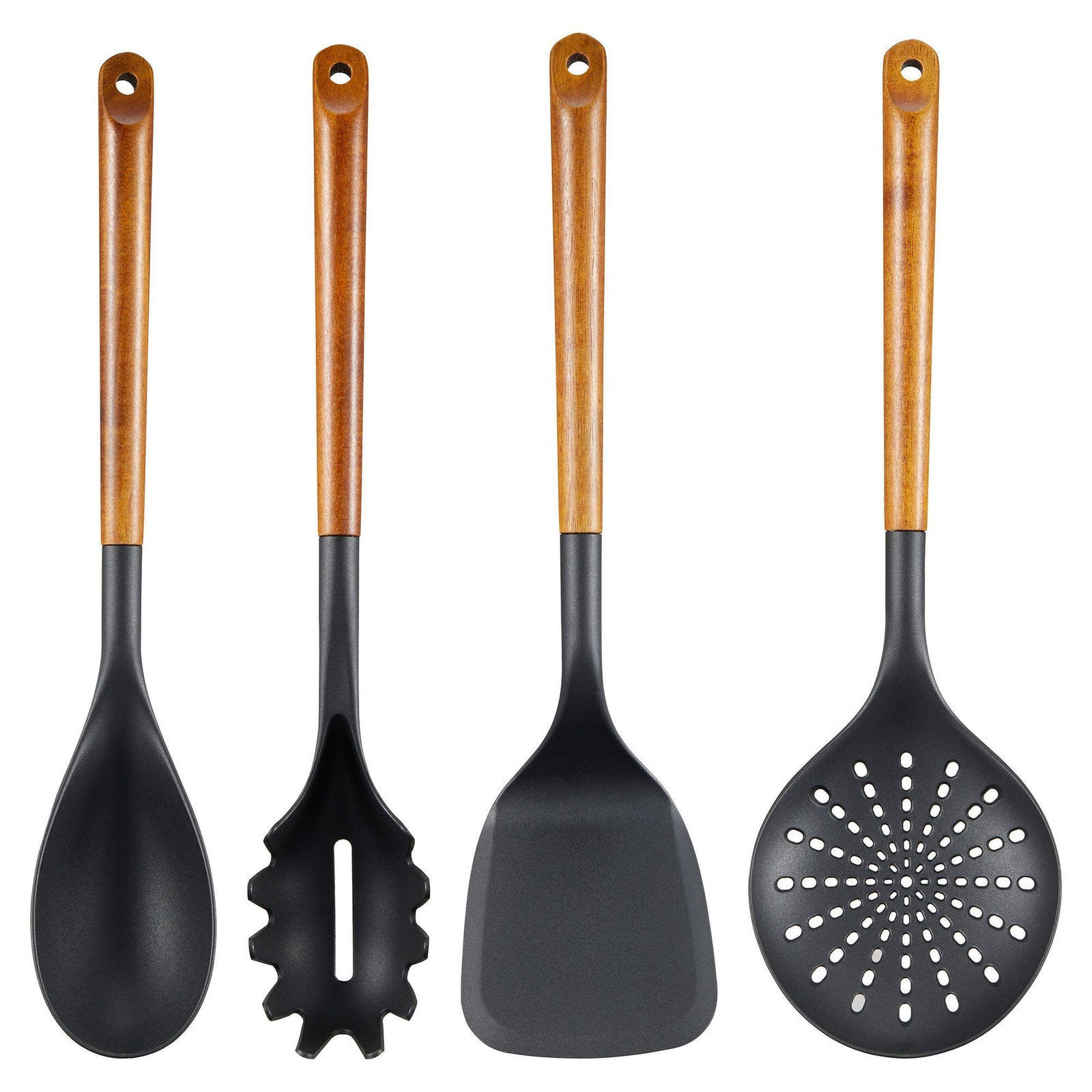 Dorre Dorre Korra redskabssæt 4 dele, akacietræ/plast – frontbillede (Redskabsæt)