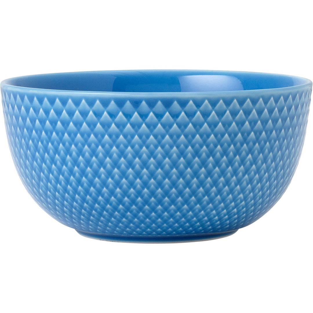 Lyngby porcelæn Lyngby porcelæn Rhombe Color Skål 13 cm. blå – billede i brug (Skål)
