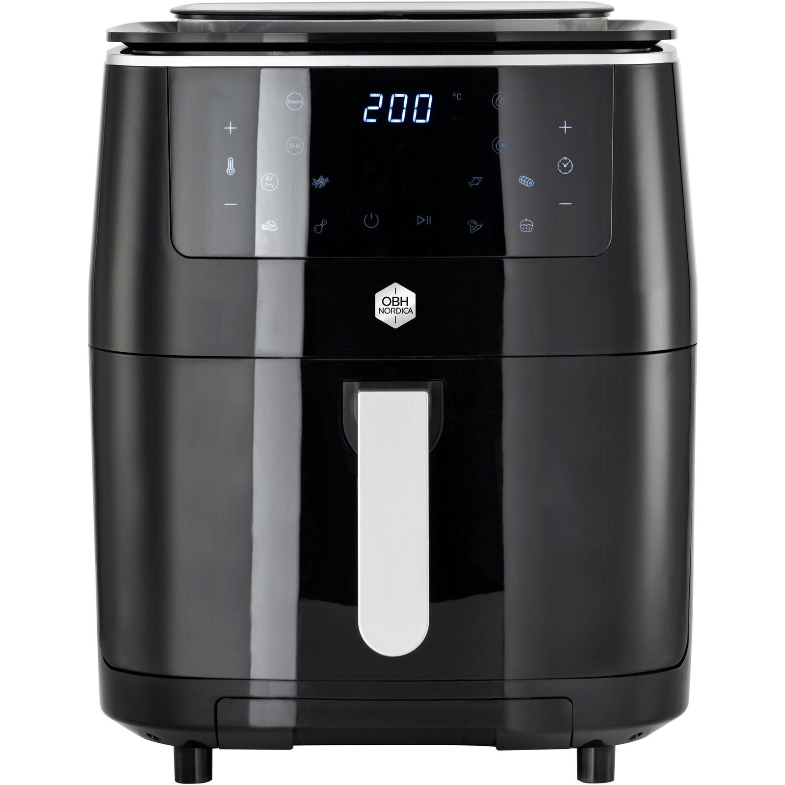 Obh nordica Obh nordica Easy Fry 3in1 Steam+ airfryer, sort – frontbillede (Airfryer)