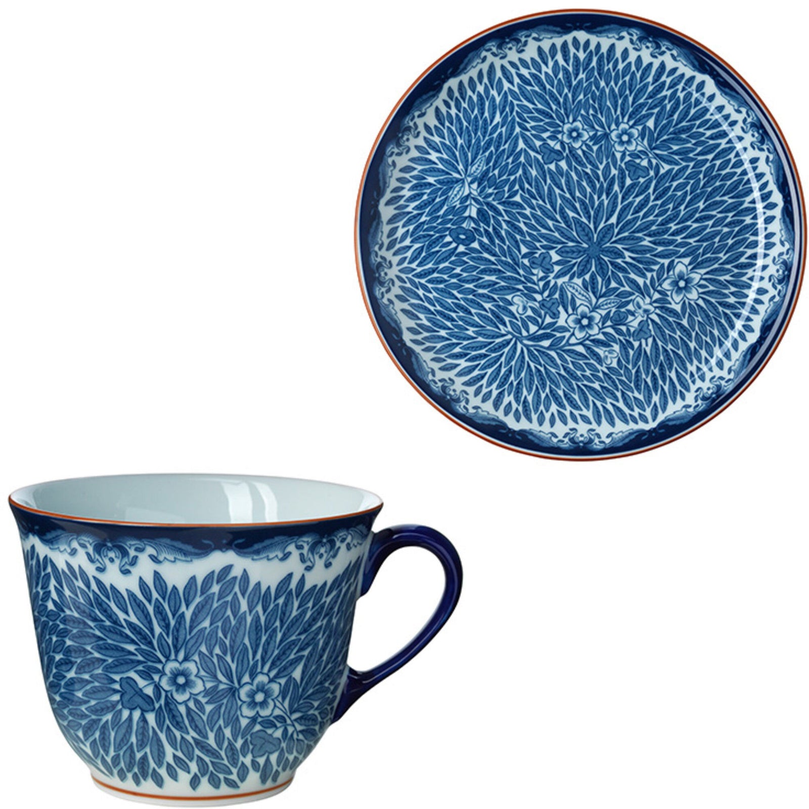 Rörstrand Rörstrand Ostindia Floris Krus + Tallerken ❤ frontbillede (Tallerkensæt)