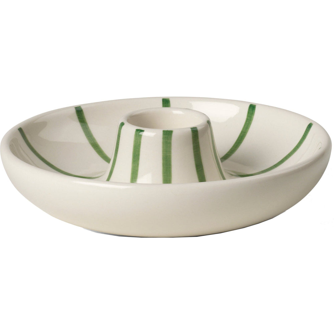 Kähler Kähler Signature lysestage, Ø 11 cm, grøn – vinkelbillede (Lysestage)