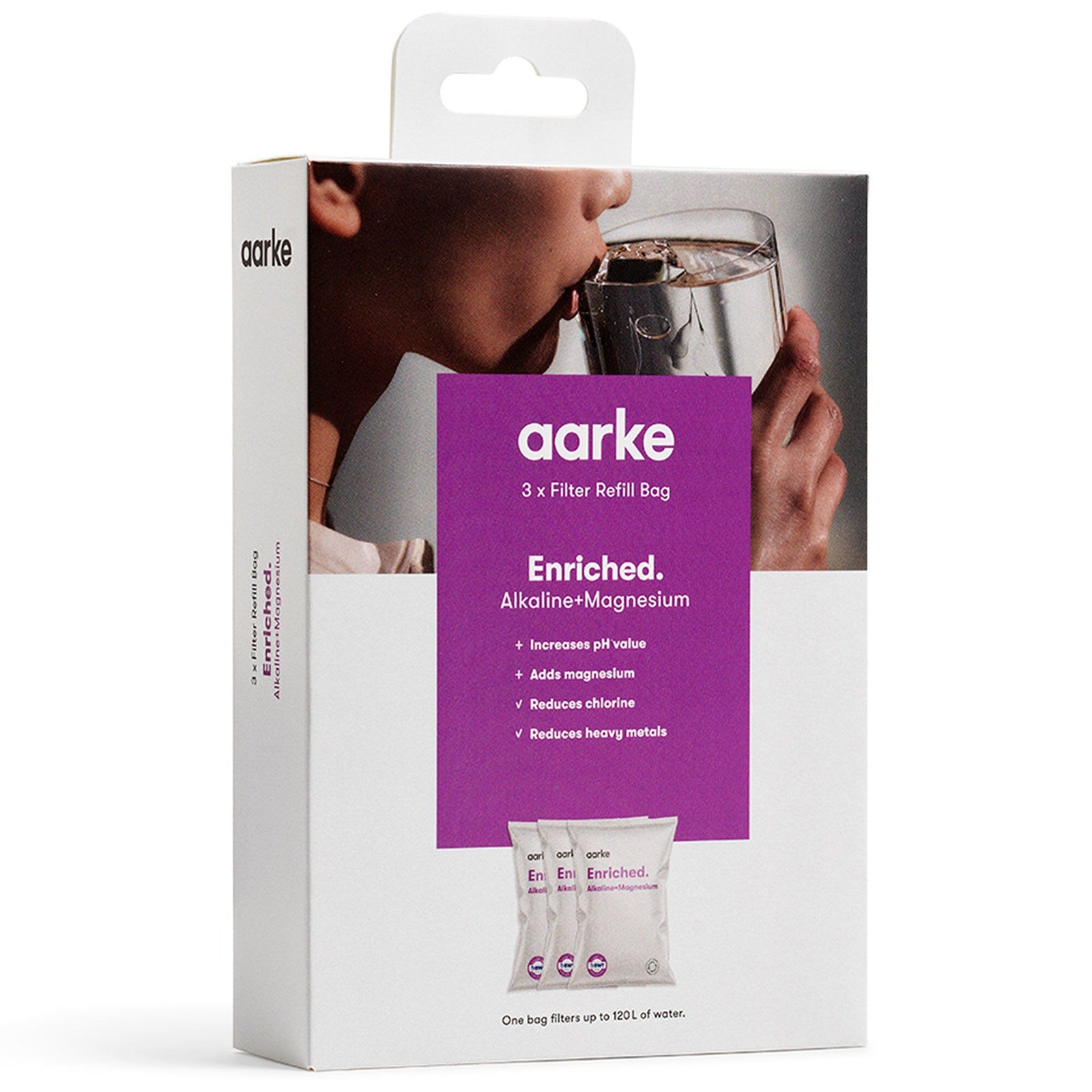 Aarke Aarke Enriched filter refill, 3-pack ❤ billede i brug (Vandfilter)
