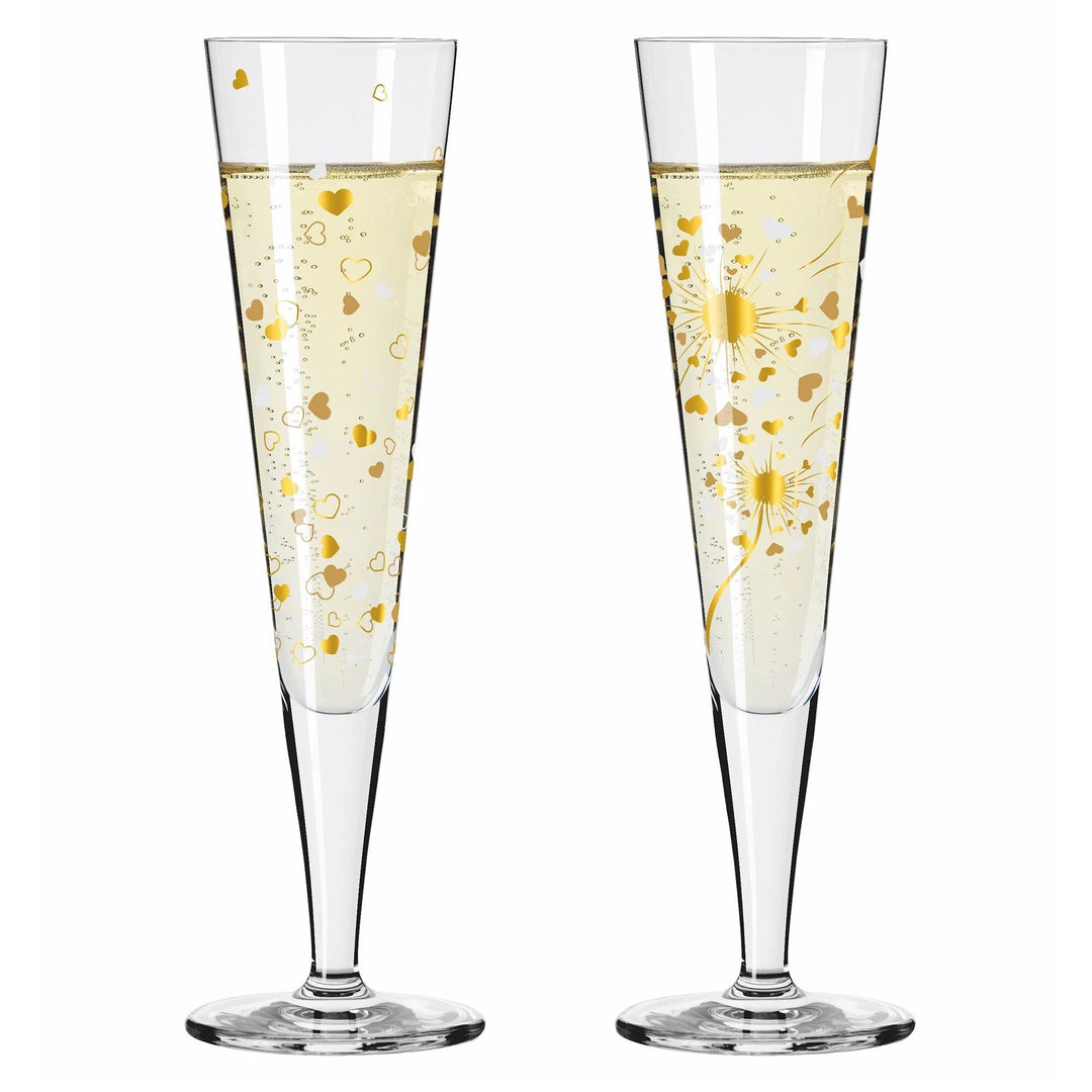 Ritzenhoff Ritzenhoff Goldnacht Heart champagneglas, 2 stk. – detaljebillede (Champagneglas)