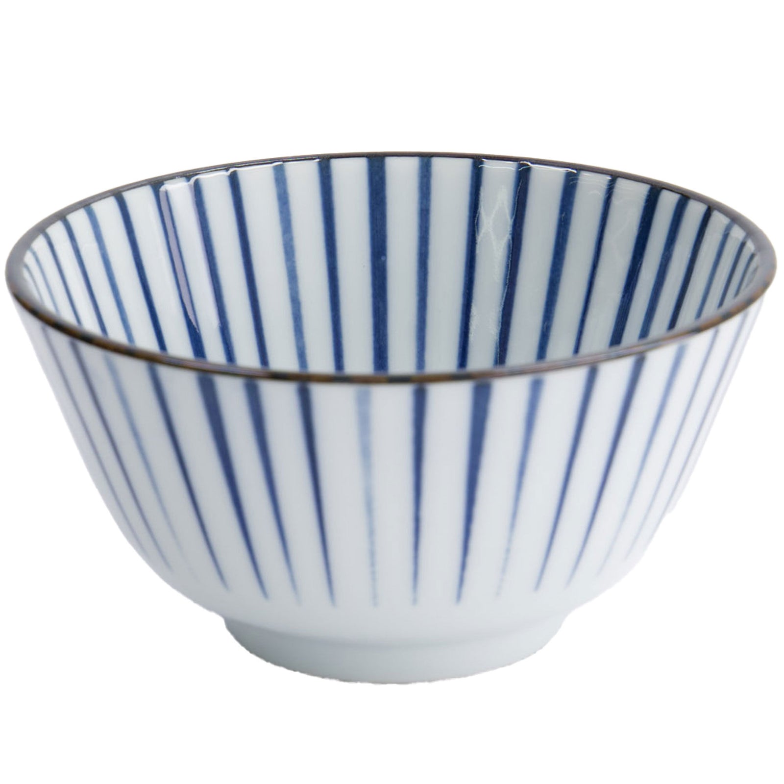 Tokyo design studio Tokyo Design Studio Natsu Tokusa skål 350 ml, blå/hvid – vinkelbillede (Skål)