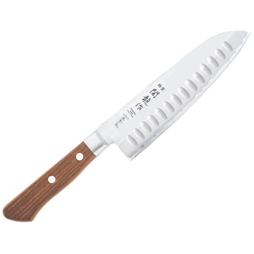 Sekiryu Sekiryu Træ Santokukniv 16,5 cm V2 – detaljebillede (Santokuknive)