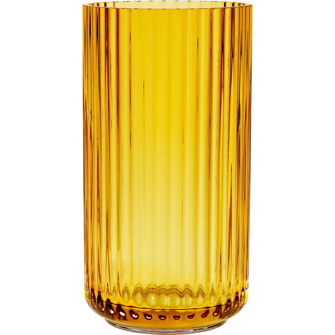 Lyngby porcelæn Lyngby porcelæn Lyngbyvasen 20 cm., glas - amber ❤ frontbillede (Vase)