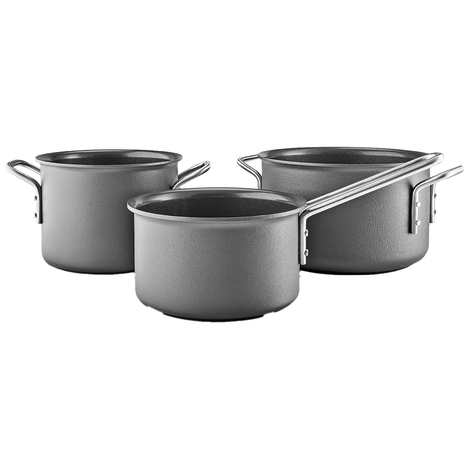 Eva trio Eva trio Grey Line Grydesæt 3 dele – frontbillede (Grydesæt & Kasseroller)