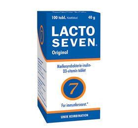 Detaljeret produktbillede af Lacto Seven 100 tab. på tilbud