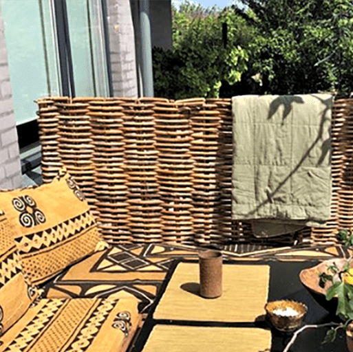 Produktbillede af Shadow Læhegn i rattan flet 120 x 90 cm på tilbud i høj kvalitet
