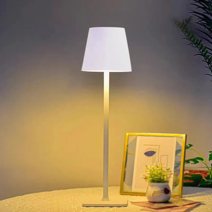 Bordlampe LED m/touch & genopladelig funktion Hvid