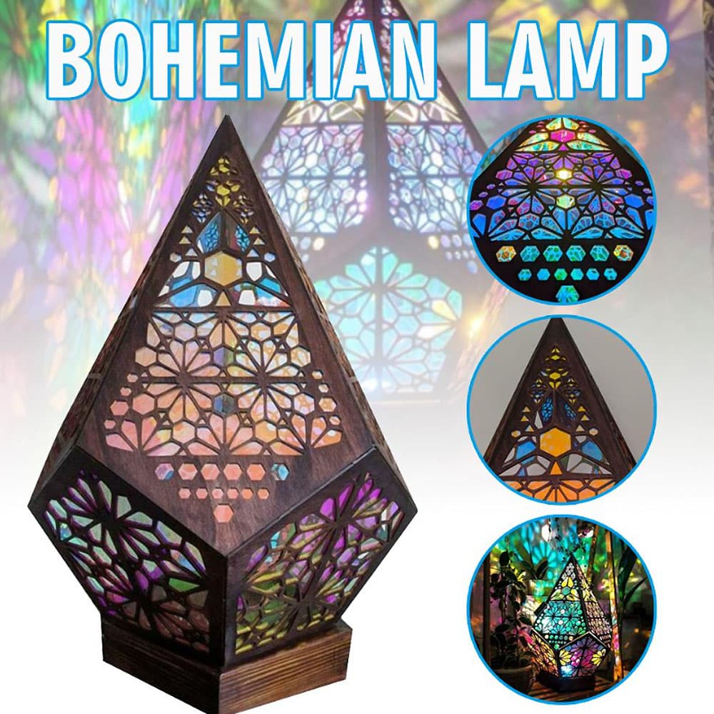 Produktbillede af Bohemian Stjerneprojektor (Farverig LED lampe) på tilbud