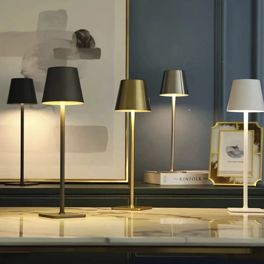 LED Bordlampe med touch og genopladelig funktion Hvid