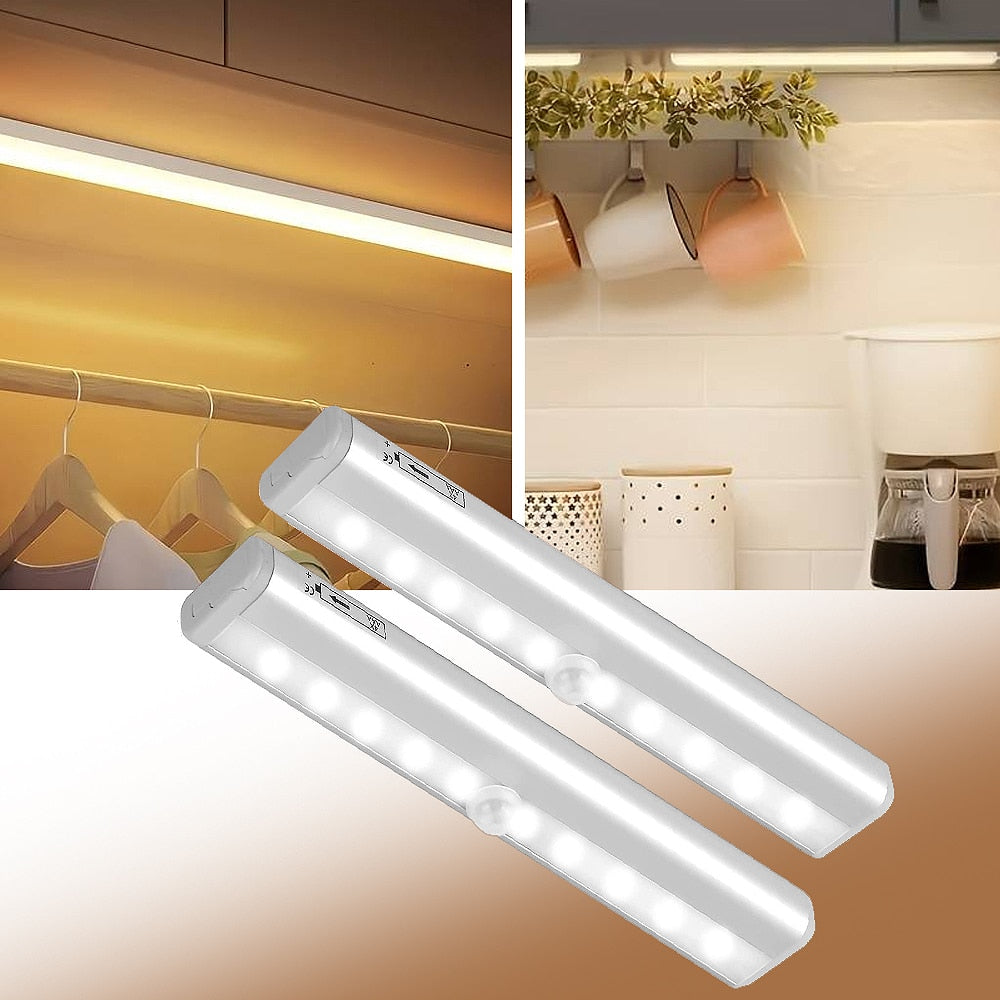 Produktbillede af Køb LED skabslampe m/sensor varm hvid 200 Lumen 6 LED (10x3x1.6) på tilbud