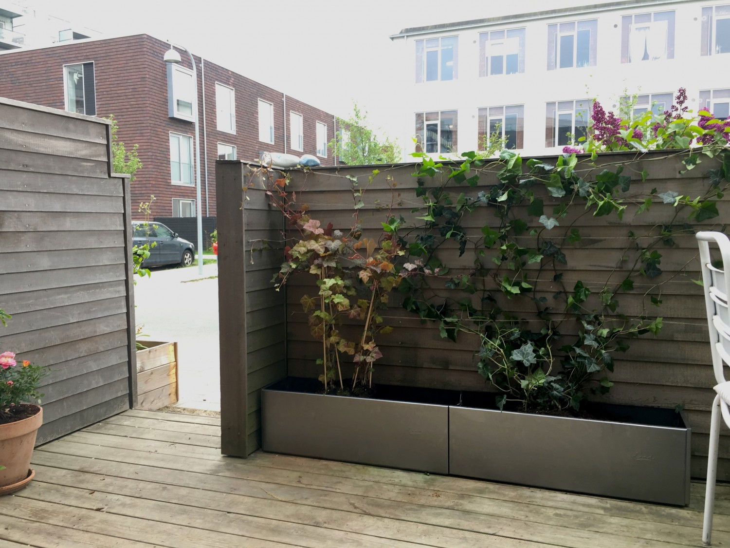 Produktbillede af Ekstra lange altankasser-25 x 240 x 25 cm-Råjern (Ruster) uden bundplade på tilbud i høj kvalitet