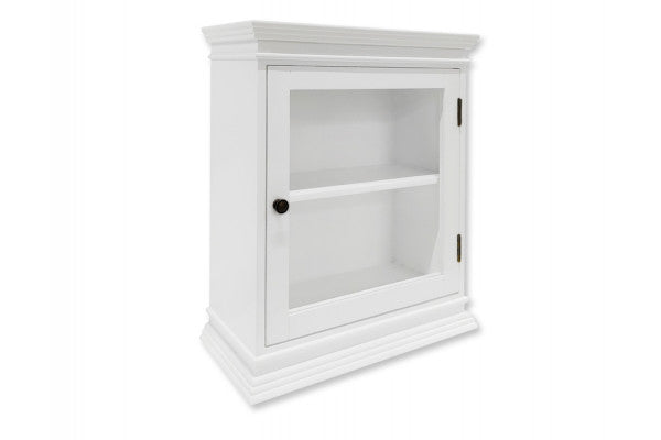 Produktbillede af Langeland Væghængt Vitrineskab 60x50x22,5 cm Hvid på tilbud i høj kvalitet