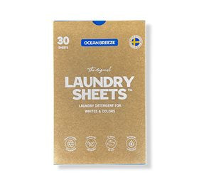 Detaljeret produktbillede af Laundry Sheets Ocean Breeze 30 stk. på tilbud