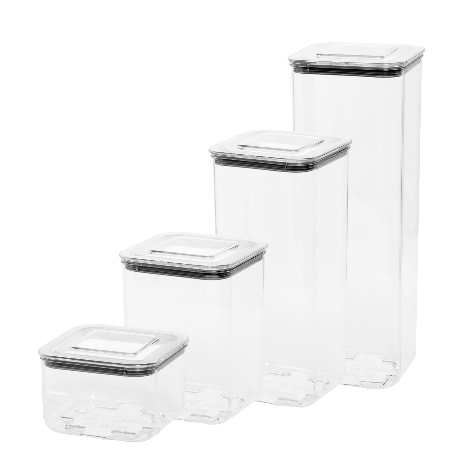 Essentials Essentials Kvadratiske Opbevaringsbokse 5-pak – close-up (Opbevaringsboks)