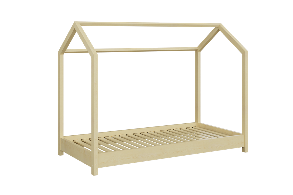 Bella juniorseng uden madras natur fyrretræ 200x90
