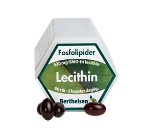 Produktbillede af Berthelsen Lecithin 90 kap. på tilbud