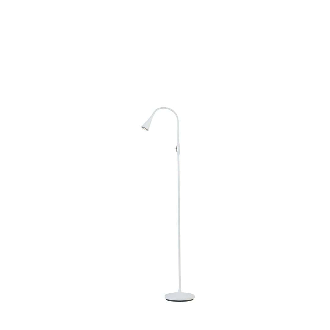 Produktbillede af Ledro LED Gulvlampe Dæmpbar Hvid Belid i premium kvalitet