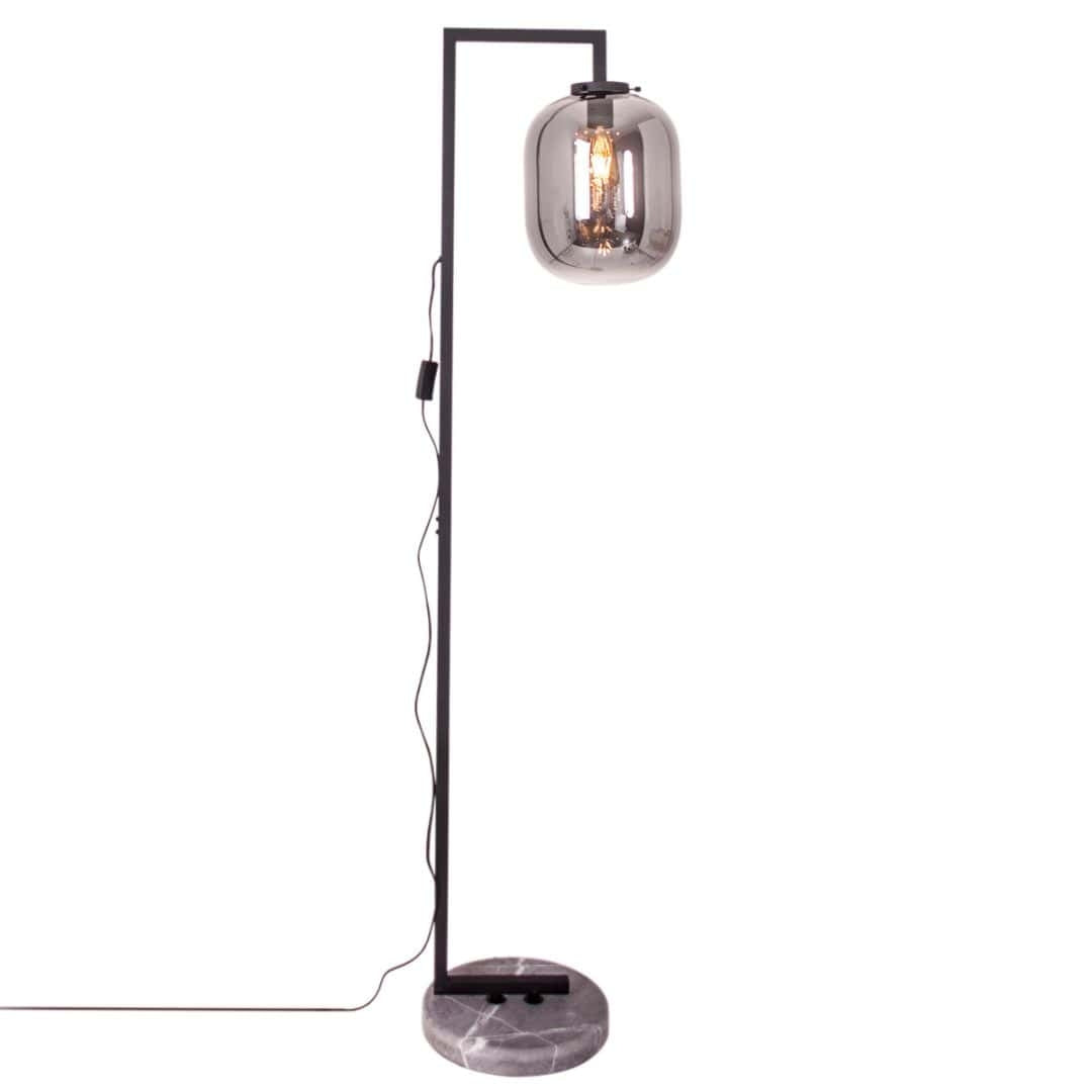 Leola Gulvlampe Sort/Røgrå ByRydéns
