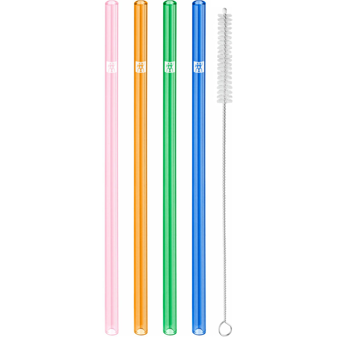 Zwilling Zwilling Sorrento, sugerør i glas 23 cm, 4 farver, lige – detaljebillede (Sugerør)