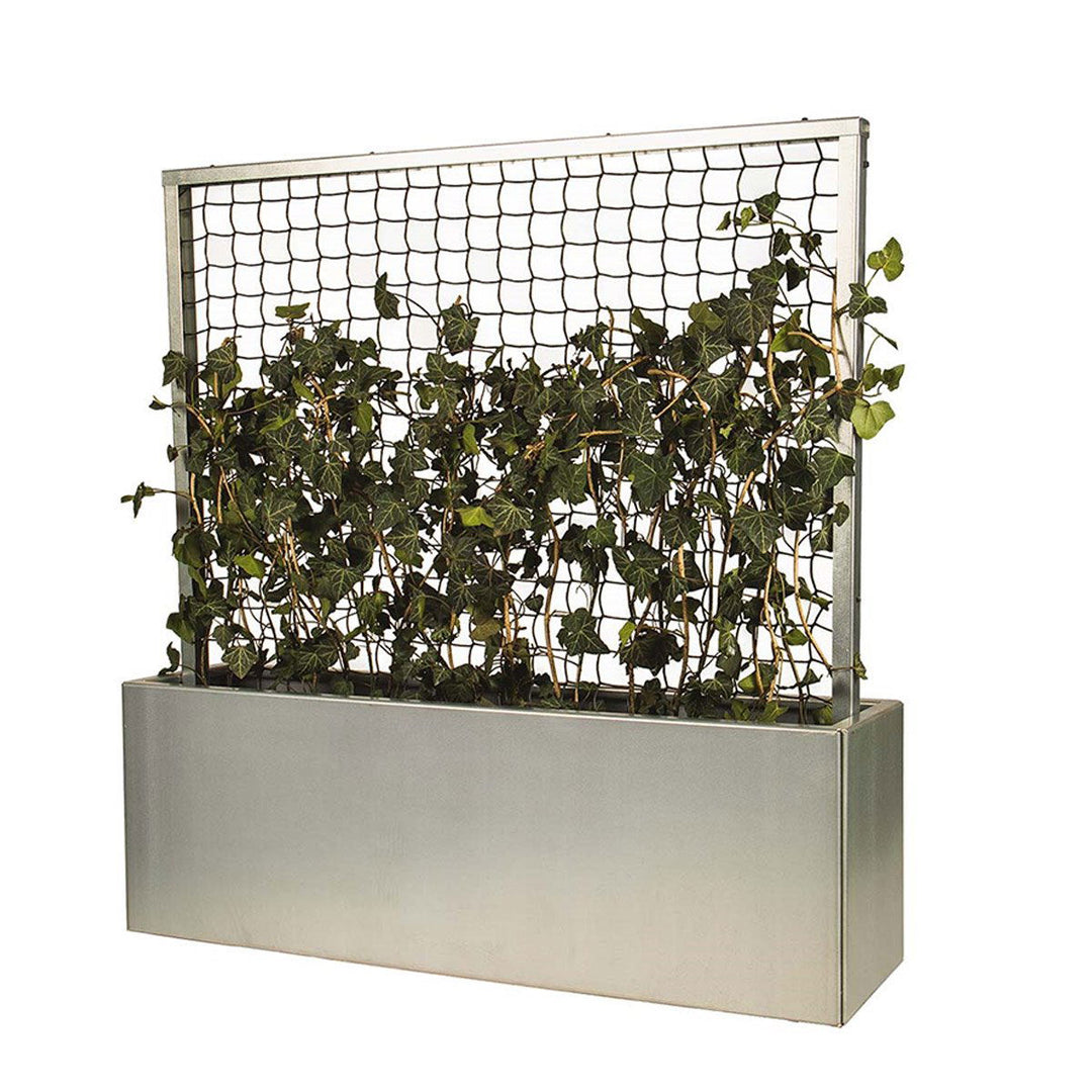 Produktbillede af Land Modern Plantekasse med espalier i galvaniseret stål 180 cm på tilbud i høj kvalitet