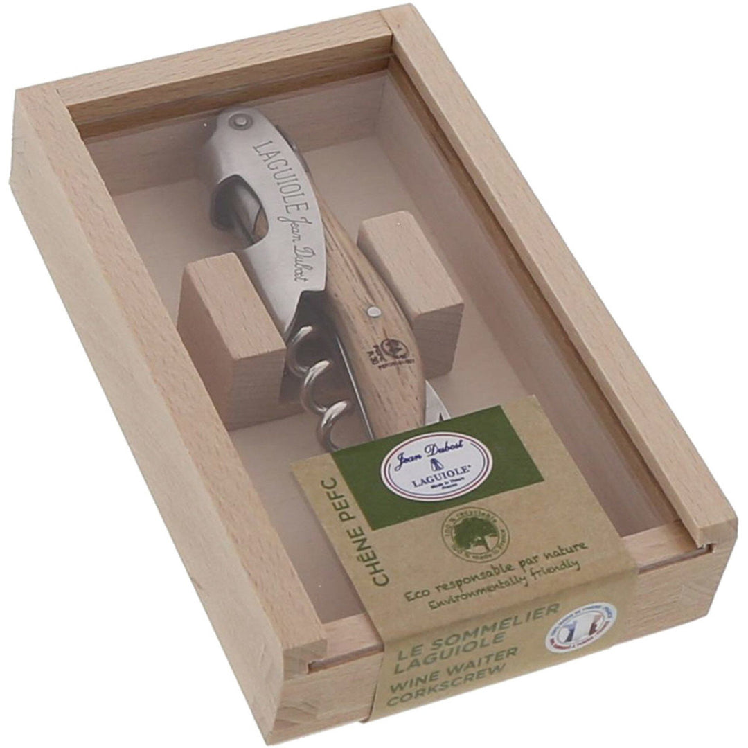 Jean dubost Jean dubost Laguiole proptrækker, eg ❤ vinkelbillede (Korkskruer)