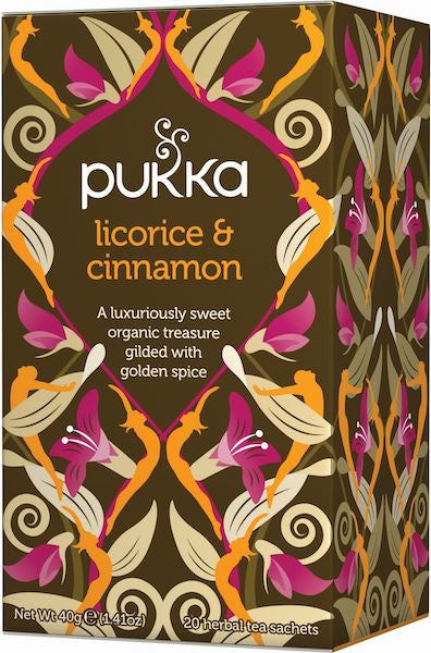 Produktbillede af Pukka Licorice & Cinnamon 20 breve på tilbud