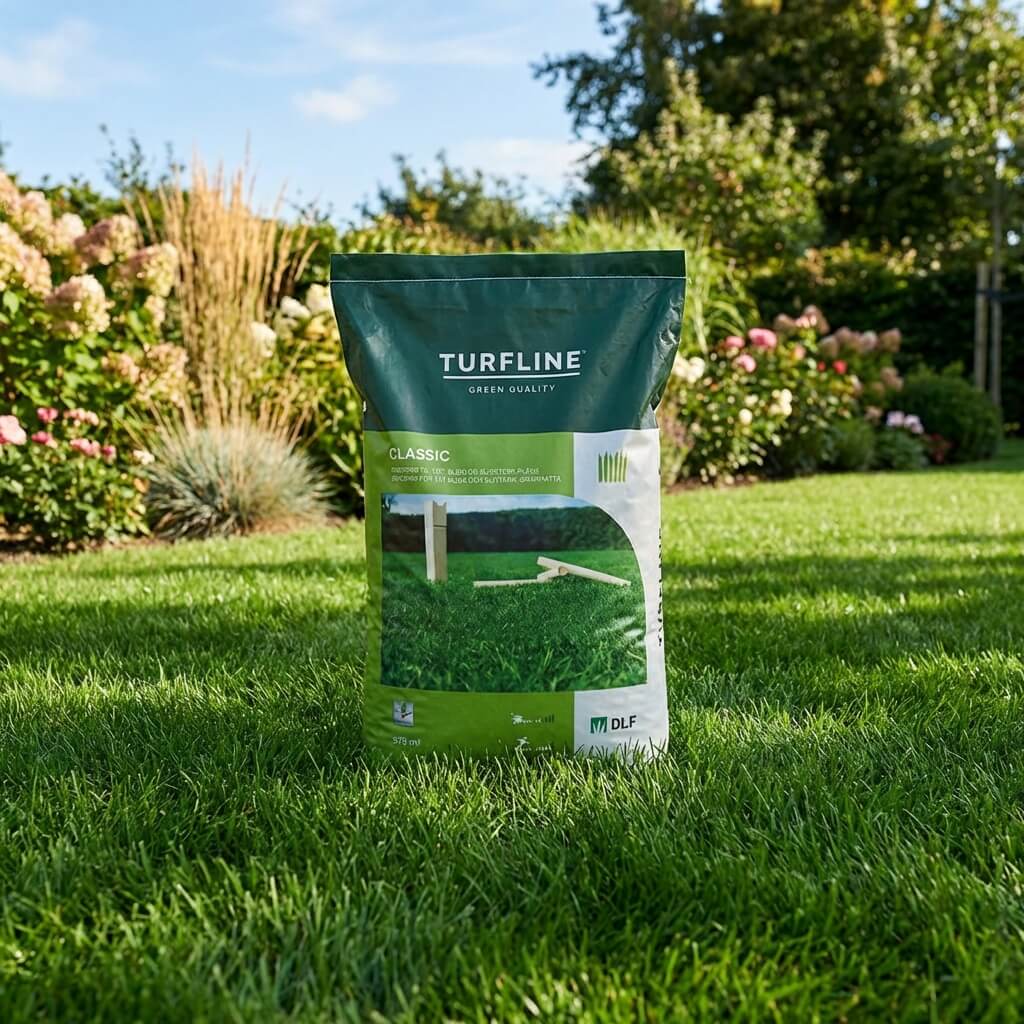 Produktbillede af Turfline classic græsfrø 7,5 kg på tilbud i høj kvalitet