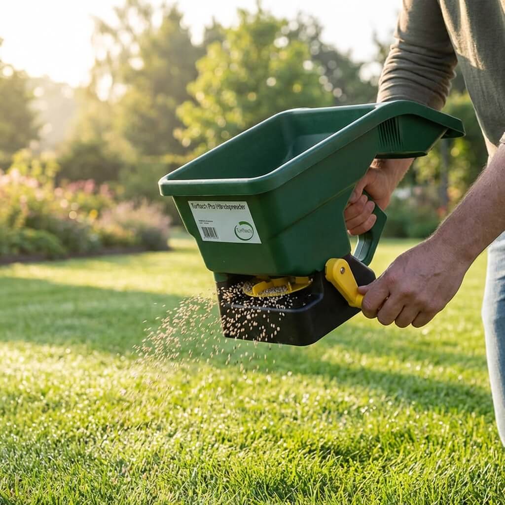 Produktbillede af Turftech pro Håndspreder på tilbud i høj kvalitet