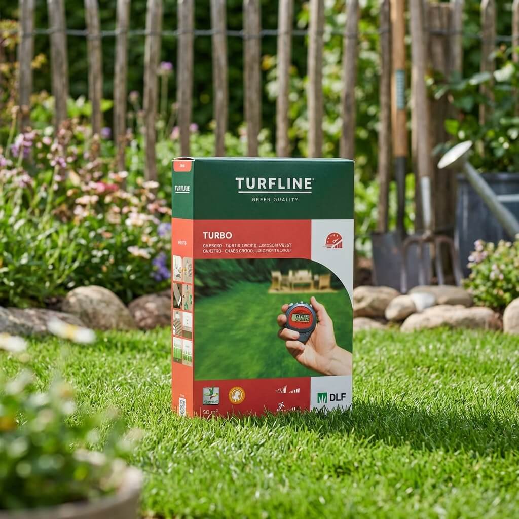 Produktbillede af Turfline Turbo græsfrø 1 kg. på tilbud i høj kvalitet