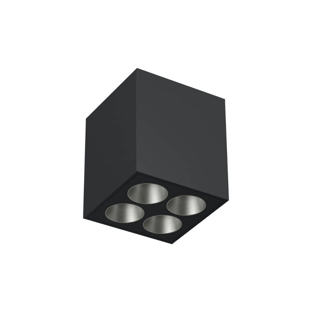 Produktbillede af Light Shadow Surface 4 Spots Square Optic Wide Flood Sort Flos i premium kvalitet