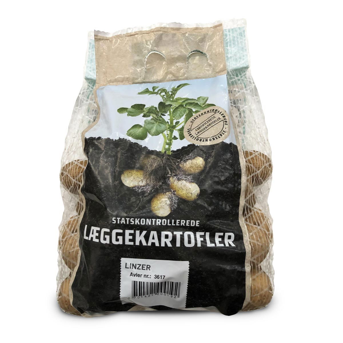 Produktbillede af Linzer læggekartofler 1,5 kg. (tidlig) på tilbud i høj kvalitet
