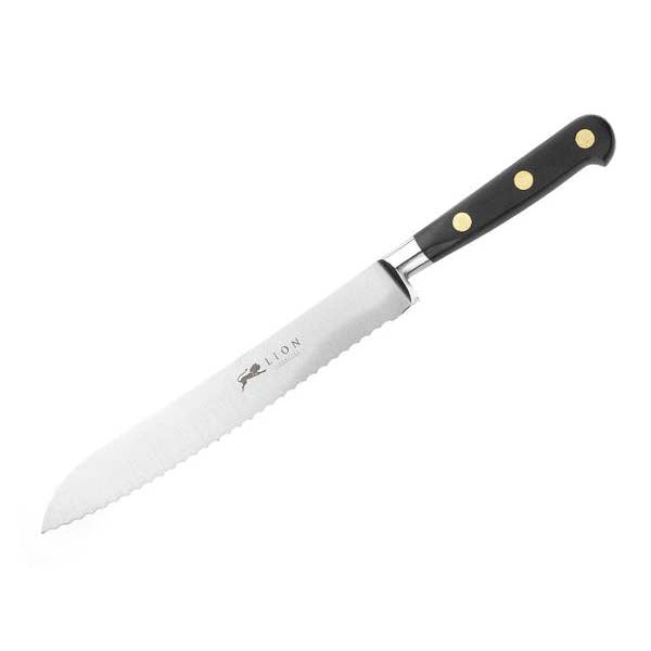 Produktbillede af Lion Sabatier Ideal Brødkniv 20 cm Stål/Sort i premium kvalitet