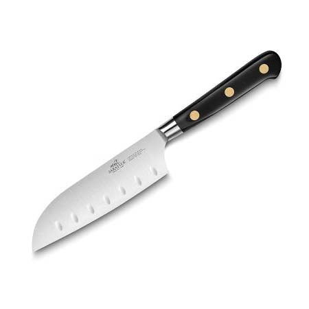 Produktbillede af Lion Sabatier Ideal Santokukniv 13 cm Stål/Sort i premium kvalitet