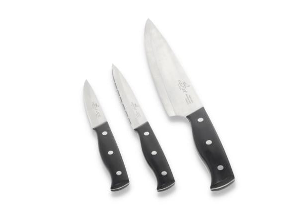 Produktbillede af Lion Sabatier International Austral Knivsæt 3 dele Stål/Sort i premium kvalitet