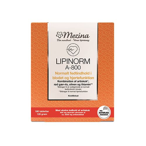 Produktbillede af Mezina Lipinorm A-800 180 tabl. på tilbud