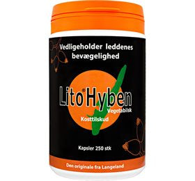 Detaljeret produktbillede af Lito Hyben 250 kapsler på tilbud