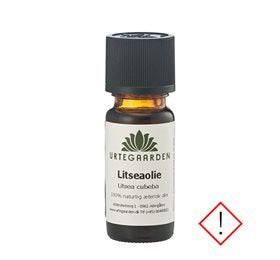 Detaljeret produktbillede af Urtegaarden Litseaolie Æterisk 10 ml X på tilbud