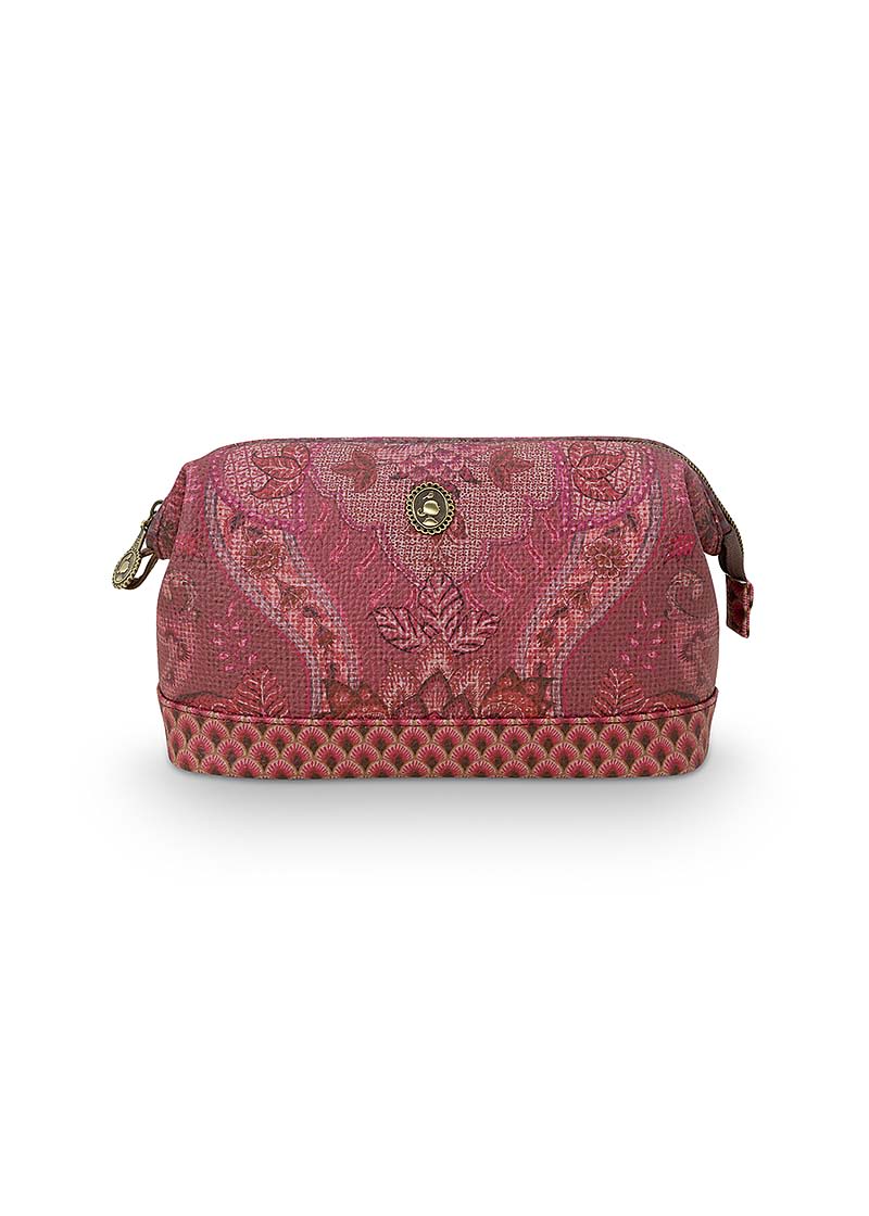 Produktbillede af Cosmetic Purse Medium Kyoto Festival Dark Pink 22.5x9.5x15cm på tilbud i høj kvalitet