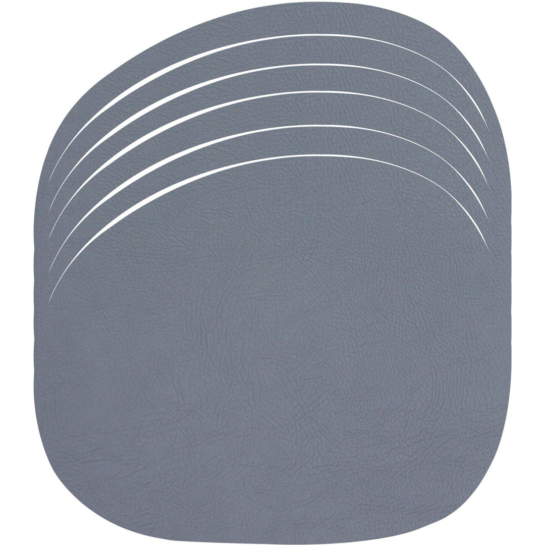 Aida Aida RAW Dækkeserviet Genbrugslæder 6 stk. Grå – produktbillede (Bordskåner)